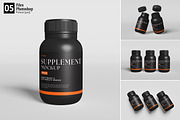 Supplement Bottle Mockup, a Packaging Mockup by GraphicWindow (Thumbnail 1 of 6)