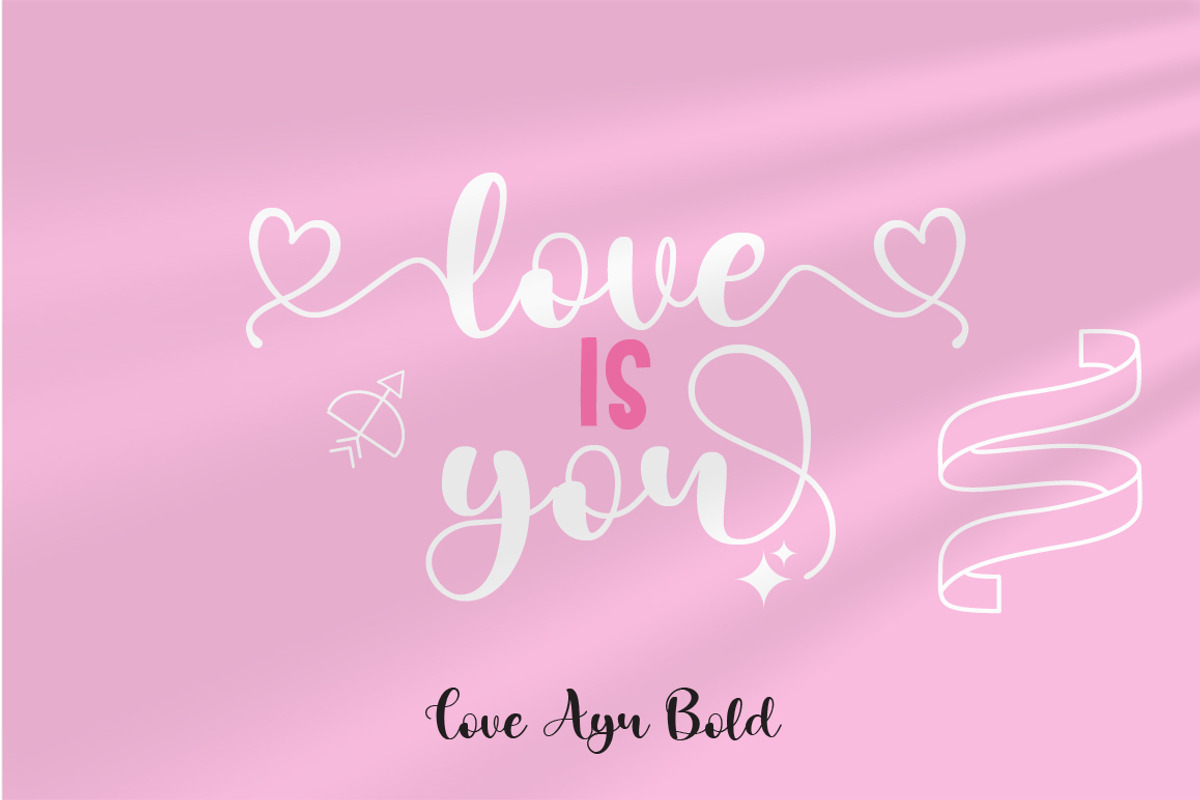 Love Ayu - Wedding Fonts Script Love, a Script Font by MC Creative (Photo 3 of 11)