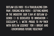 OUTLAW LEGENDS Font Duo + Extra, a Serif Font by Davide Bassu (Thumbnail 14 of 18)