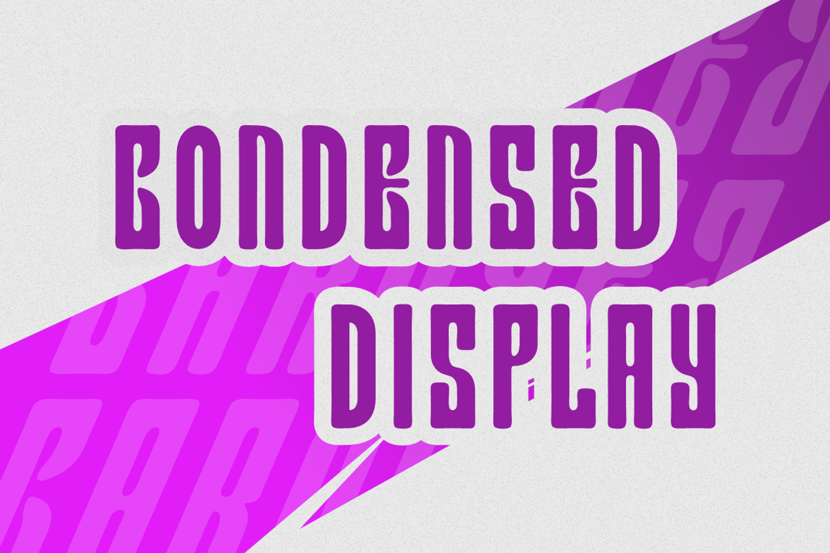 Caroyej - Condensed Font, a Sans Serif Font by QR Design Studio (Photo 2 of 6)