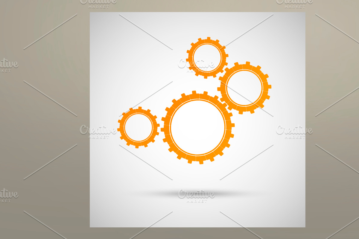 Vector set color design gears, an Object Graphic by Haisonok