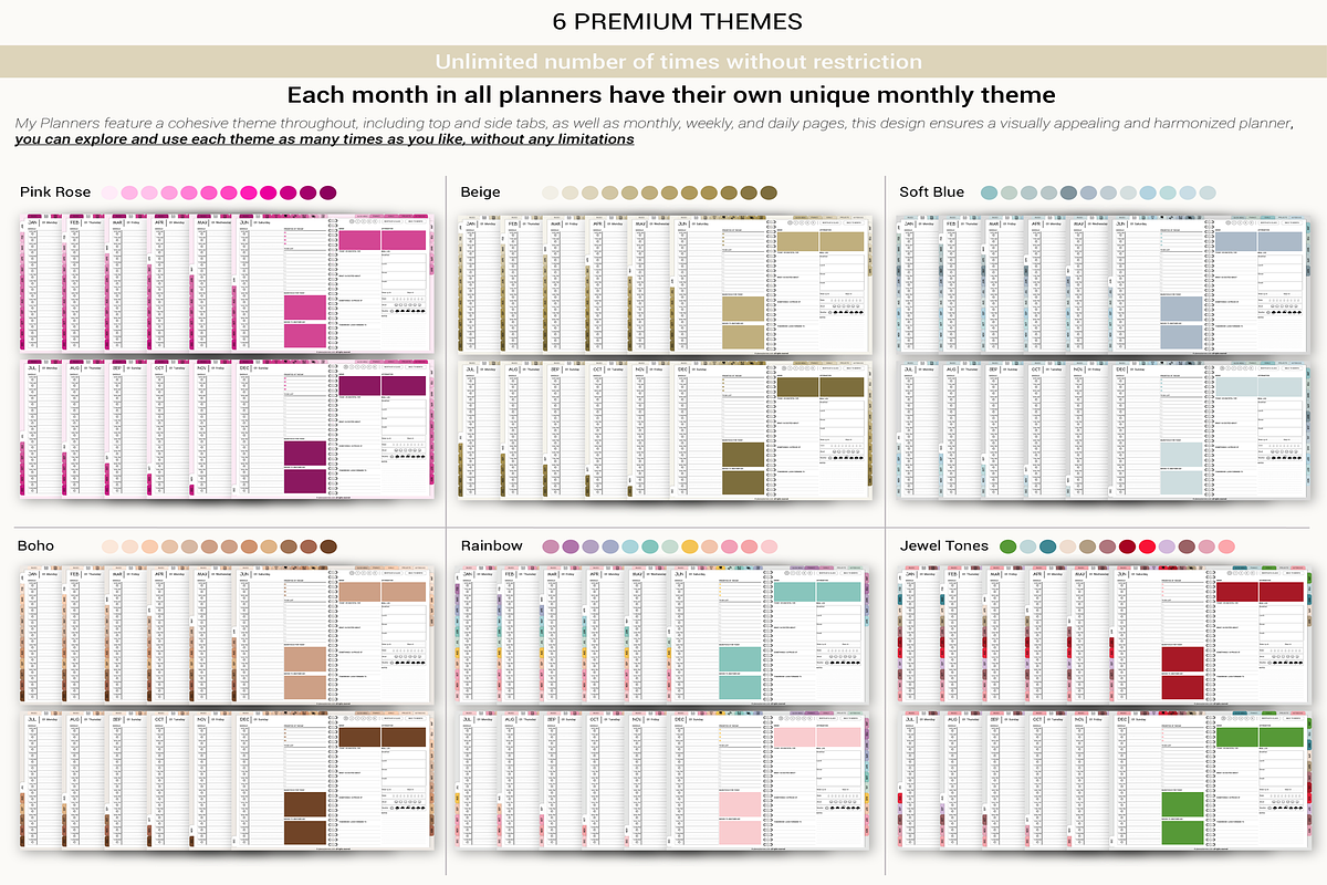 Digital planner 2025-2026 & Undated, a Templates & Theme by Plamarplanners (Photo 8 of 11)