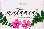 matania script, a Script Font by Zulkhairi Lettering (Thumbnail 1 of 2)