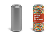 Soda Can Mockup, a Product Mockup by Mockupfit (Thumbnail 1 of 3)