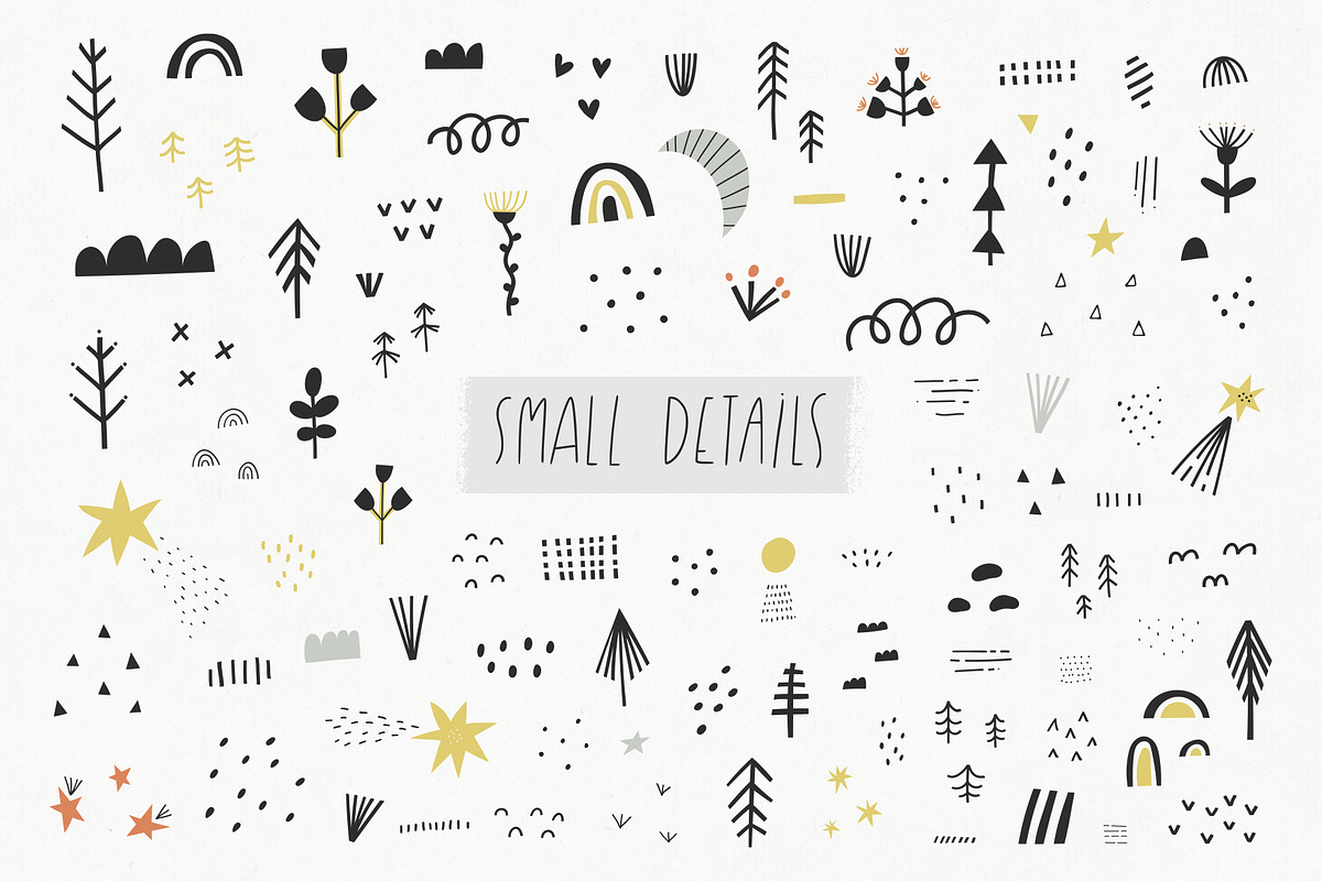 Woodland | 100% hand drawn clipart, an Animal Illustration by Olia (Photo 6 of 17)