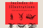 Vintage Eagle Illustrations Vector, an Illustration by Jeffry Macpherson Visuals (Thumbnail 3 of 3)