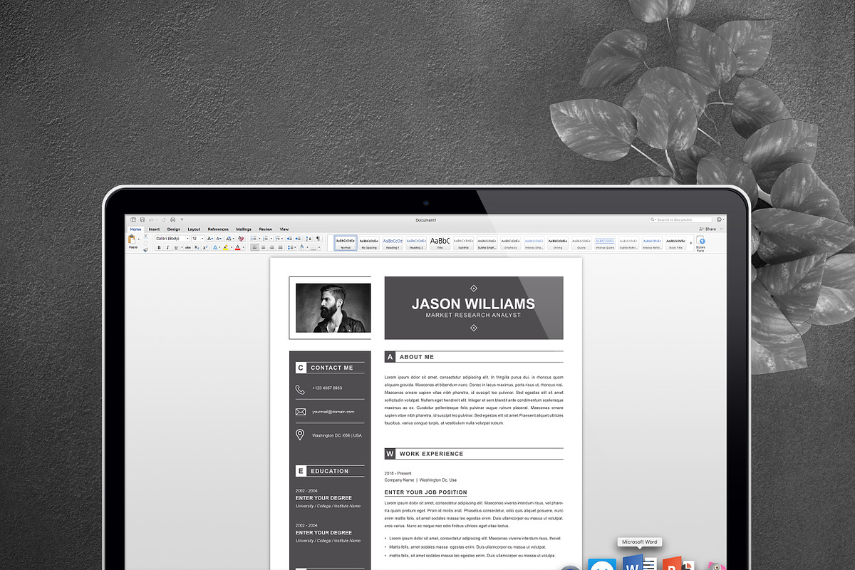 Resume Template, a Resume Template by ResumeInventor (Photo 6 of 7)