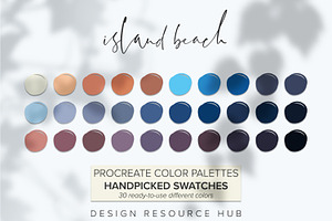 Procreate Color Palette Island Beach