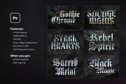 Gothic Chrome Text Effects, a Layer Style Add-On by Andrew Skoch Design (Thumbnail 2 of 8)