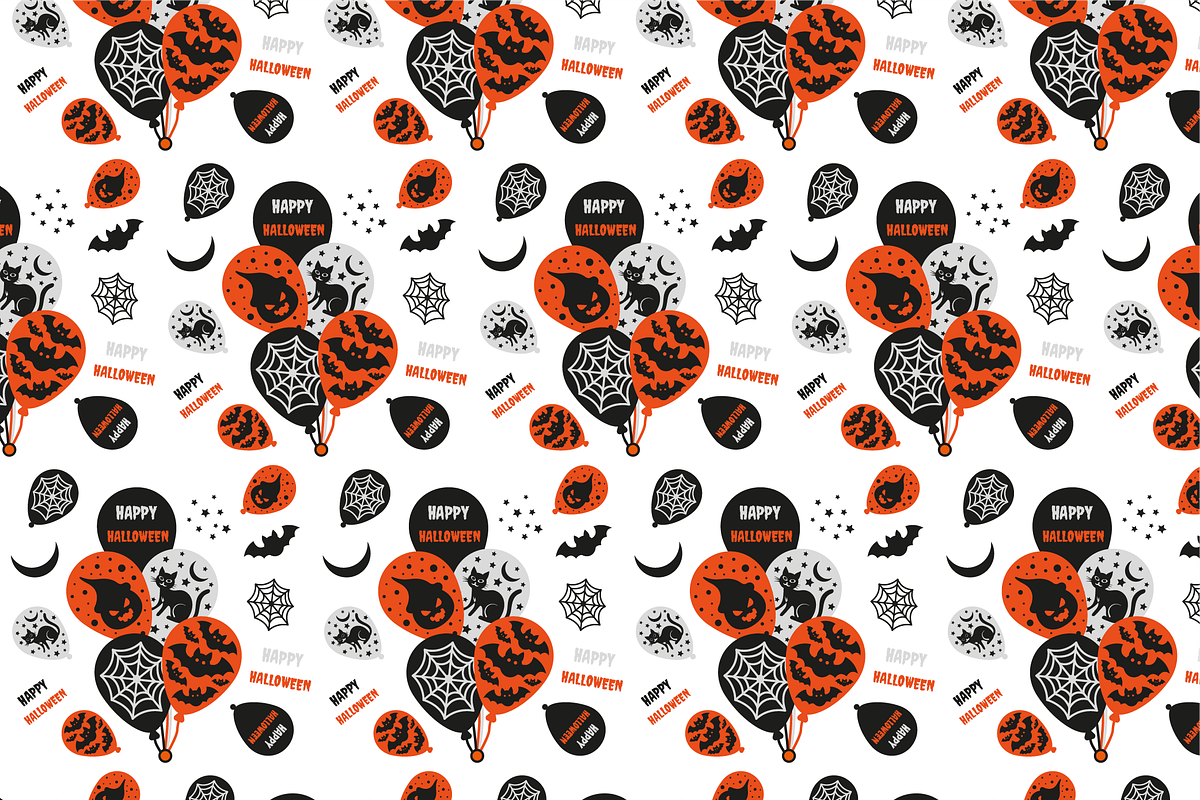 Halloween ball pattern, a Texture Illustration by JYa_Design