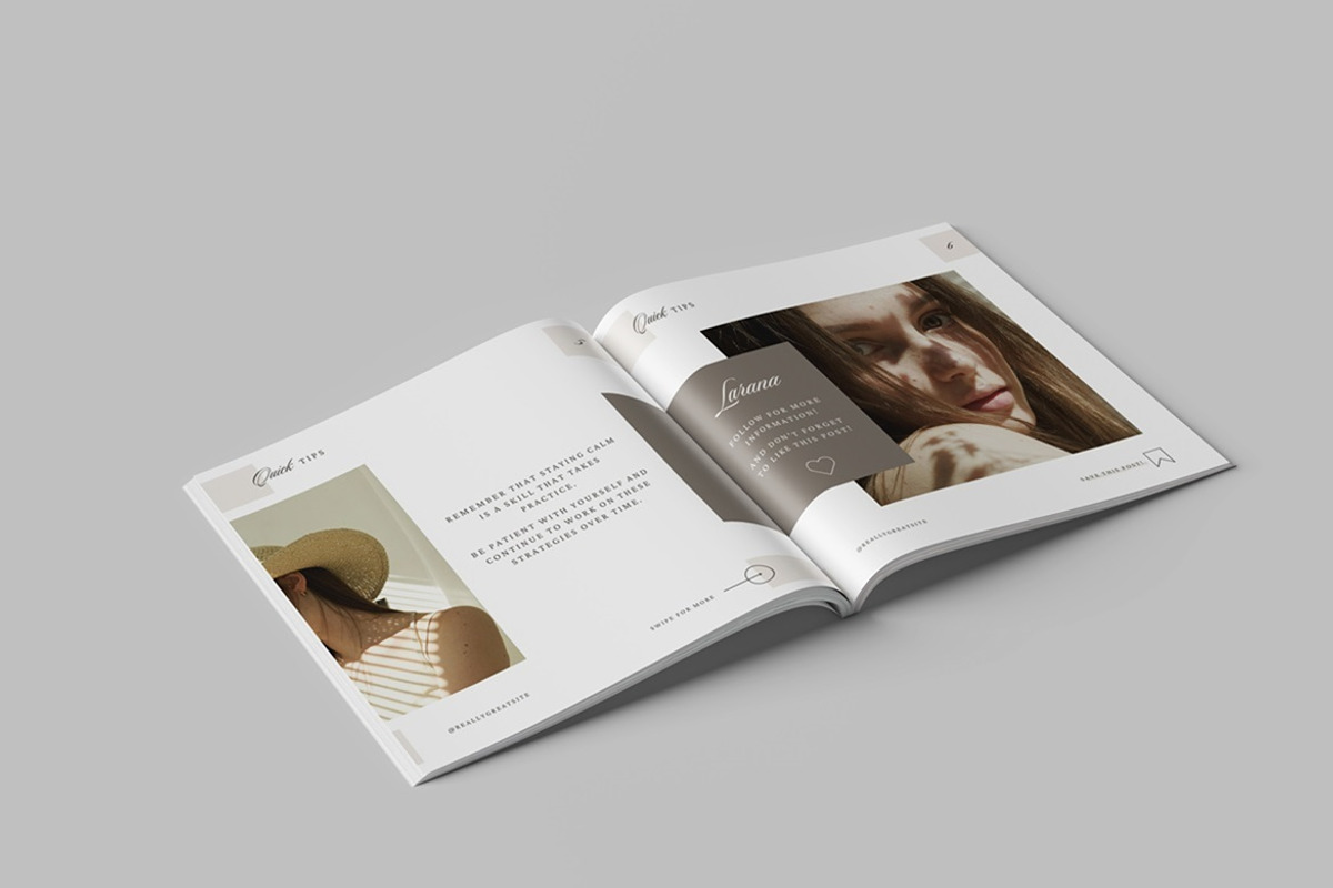 Square Magazine Mockup, a Books & Magazine Mockup by Tokobeta (Photo 2 of 7)