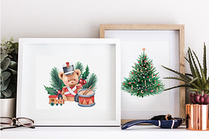 Christmas Nutcracker Watercolor Set