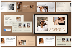 Saviola - Aesthetic Creative Keynote, a Presentation Template by Annora Studio