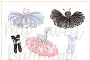Ballerina Hand Drawn Clipart, a Decorative Illustration by Masha  Studio (Thumbnail 8 of 8)