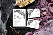Halloween Card Mockup5x7 5x3.5 3fall, an Advertising Mockup by PawMockups (Thumbnail 6 of 10)