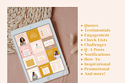 Boho Instagram Templates, Canva, a Social Media Template by Ciera Design Templates (Thumbnail 3 of 10)