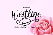 Westline - Modern Script Typeface, a Script Font by tebaltipislab (Thumbnail 1 of 10)