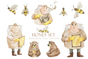 Honey watercolor set, a Food Illustration by Love Watercolor Store (Thumbnail 2 of 10)
