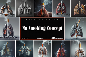 No Smoking Concept, a Background Graphic by Printable Treasure