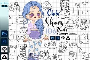 Photoshop Chibi Shoe Clip Studio Abr