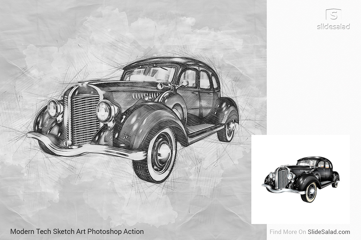 Tech Sketch Art Photoshop Action, an Action Add-On by SlideSalad (Photo 31 of 49)
