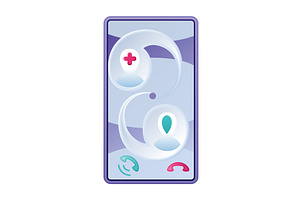 Online medical services mobile, a Healthcare Illustration by Things for designers