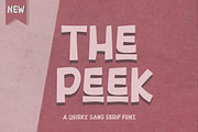 The Peek Quirky Sans Serif Font, a Sans Serif Font by Bayuktx (Thumbnail 1 of 7)