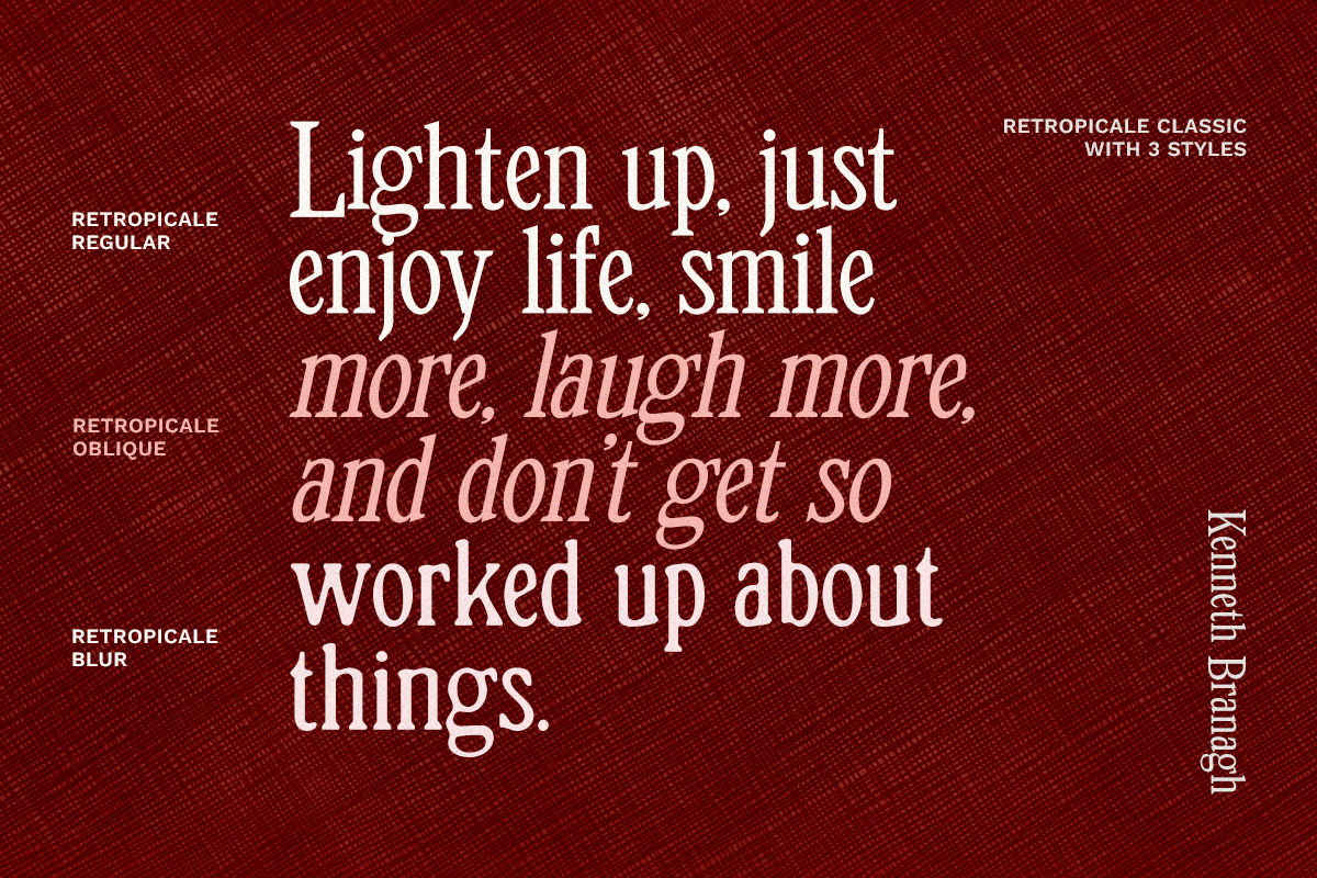 Retropicale - Classic Serif Font, a Serif Font by Unicode Studio (Photo 11 of 18)