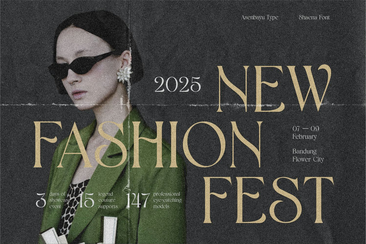 Shaena - Beautiful Serif, a Serif Font by Asenbayu (Photo 11 of 14)