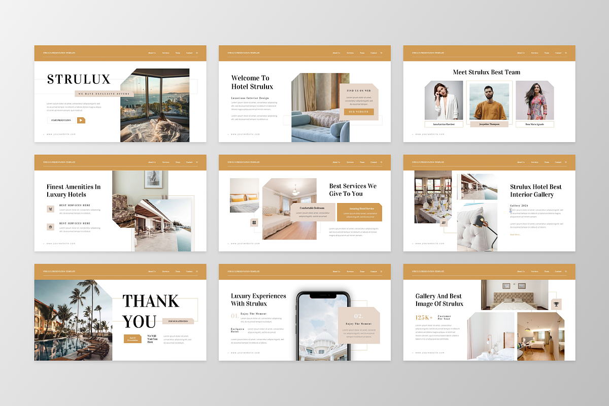 Strulux - Hotel Google Slide, a Presentation Template by GraphauseProject (Photo 6 of 6)