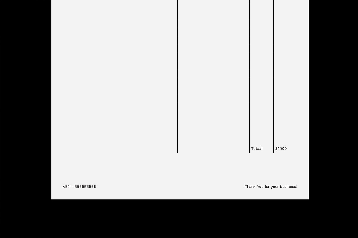 Minimal Invoice Template, a Stationery Template by S48 Mockups (Photo 4 of 5)