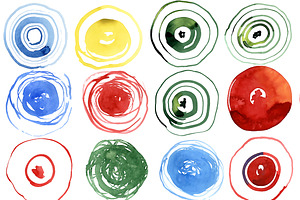 Vector watercolor blots