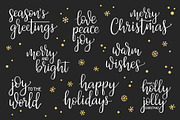 Christmas hand lettering vector set, a Graphic by InkySplash (Thumbnail 5 of 5)