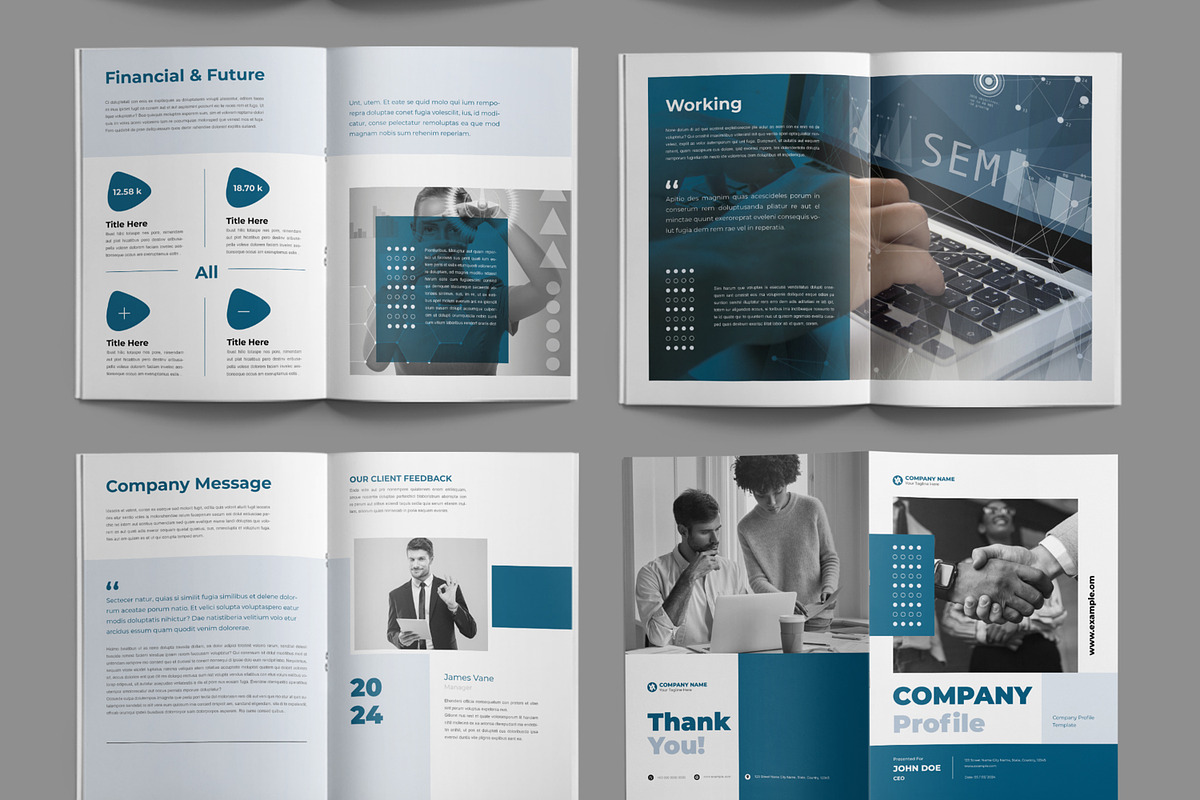 Company Profile Layout, a Brochure Template by ContestDesign (Photo 4 of 4)