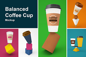 Balanced Coffee Cup Mockup