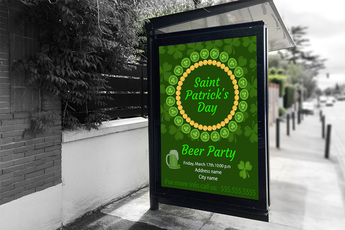 St. Patrick's Day poster, flyer set, a Flyer Template by Lucia Fox (Photo 3 of 4)