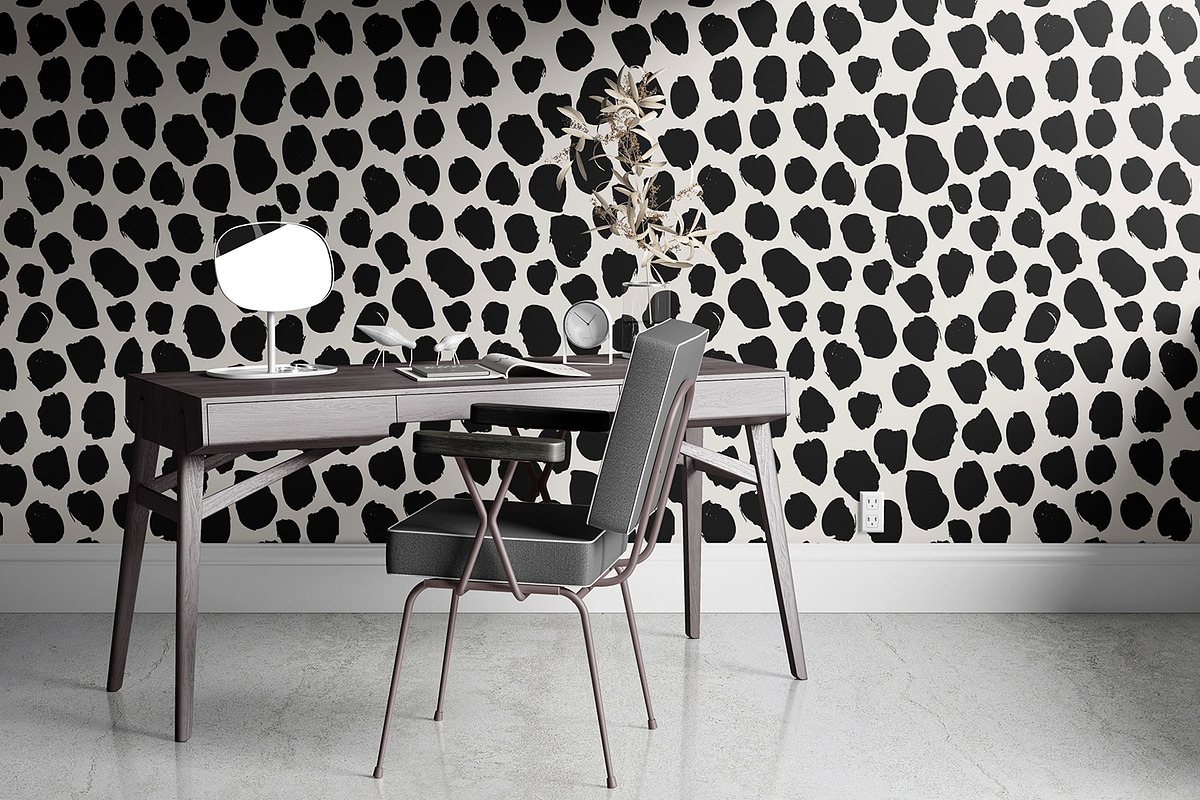 Black Brush Dots, a Pattern Graphic by MalyskaStudio (Photo 7 of 9)
