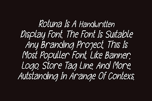 Rotuna - Marker Font