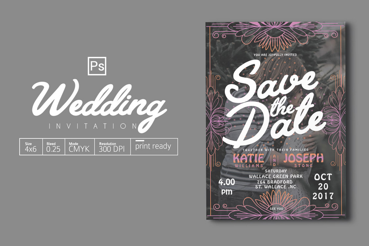 Wedding Invitation, an Invitation Template by Tiaga (Photo 1 of 4)