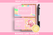 Bright Business Card Template, a Business Card Template by SunshineStudioBoutique (Thumbnail 1 of 10)
