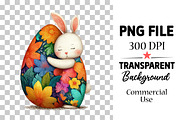 Whimsical Bunny Easter Clipart, an Illustration by Watercolor design (Thumbnail 4 of 6)