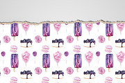 Sweets & desserts clipart & patterns, a Food Illustration by Visual Animal (Thumbnail 11 of 21)
