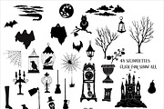 Halloween. Sketches and Silhouettes, an Illustration by Nataliapiache (Thumbnail 5 of 5)