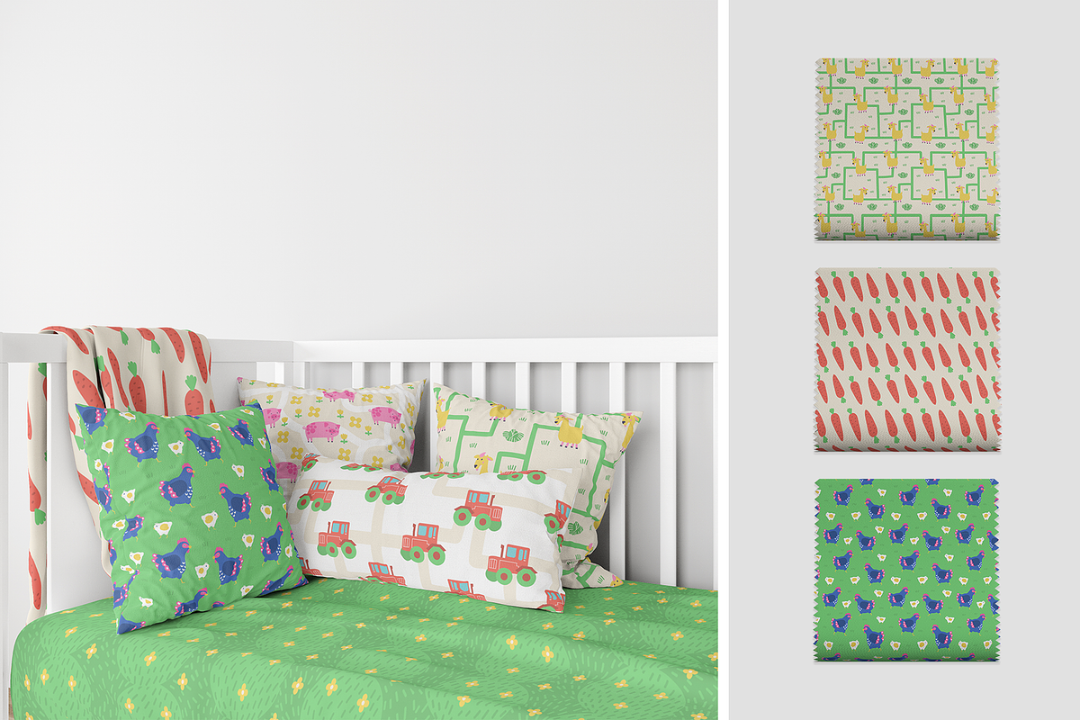 Cute Farm. Prints and patterns set, an Animal Illustration by Oliana Moroz (Photo 5 of 21)