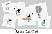 Dog & Bird Collection 1, an Animal Illustration by Irene Loal (Thumbnail 1 of 17)