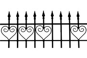 Luxury Scrollwork Iron Fence, an Object Graphic by Designer_Momina (Thumbnail 9 of 14)