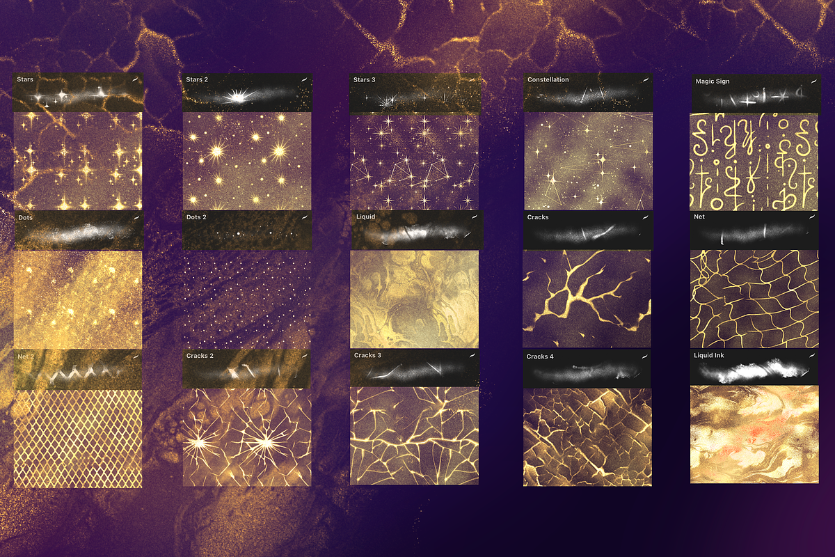 PROCREATE MAGIC SHINE & GLITTER, a Brush Add-On by AlexandraArt (Photo 7 of 14)