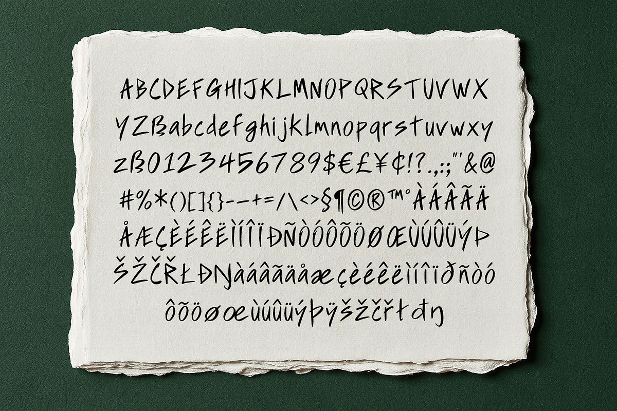 Scratch Note Font, a Handwritten Font by Handmadefont (Photo 2 of 15)
