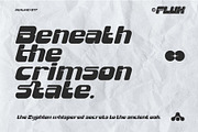 Flux Y2K Futuristic Display Typeface, a Sans Serif Font by Inviline.co (Thumbnail 9 of 9)