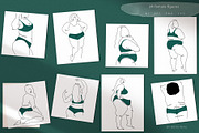 Curvy BODY POSITIVE art Velvet Jade, an Illustration by brialinas (Thumbnail 7 of 13)